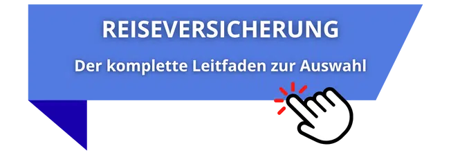 Hellblaues Banner mit Einladung zum Lesen des Leitfadens für die Wahl der Kranken- und Reiseversicherung.