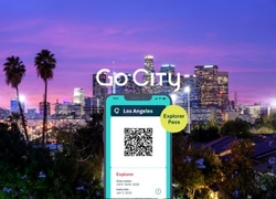 Logo del GoCity Explorer Pass Los Angeles, il pass flessibile fino a 7 attrazioni